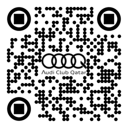 Scan QR code to join Audi Club Qatar